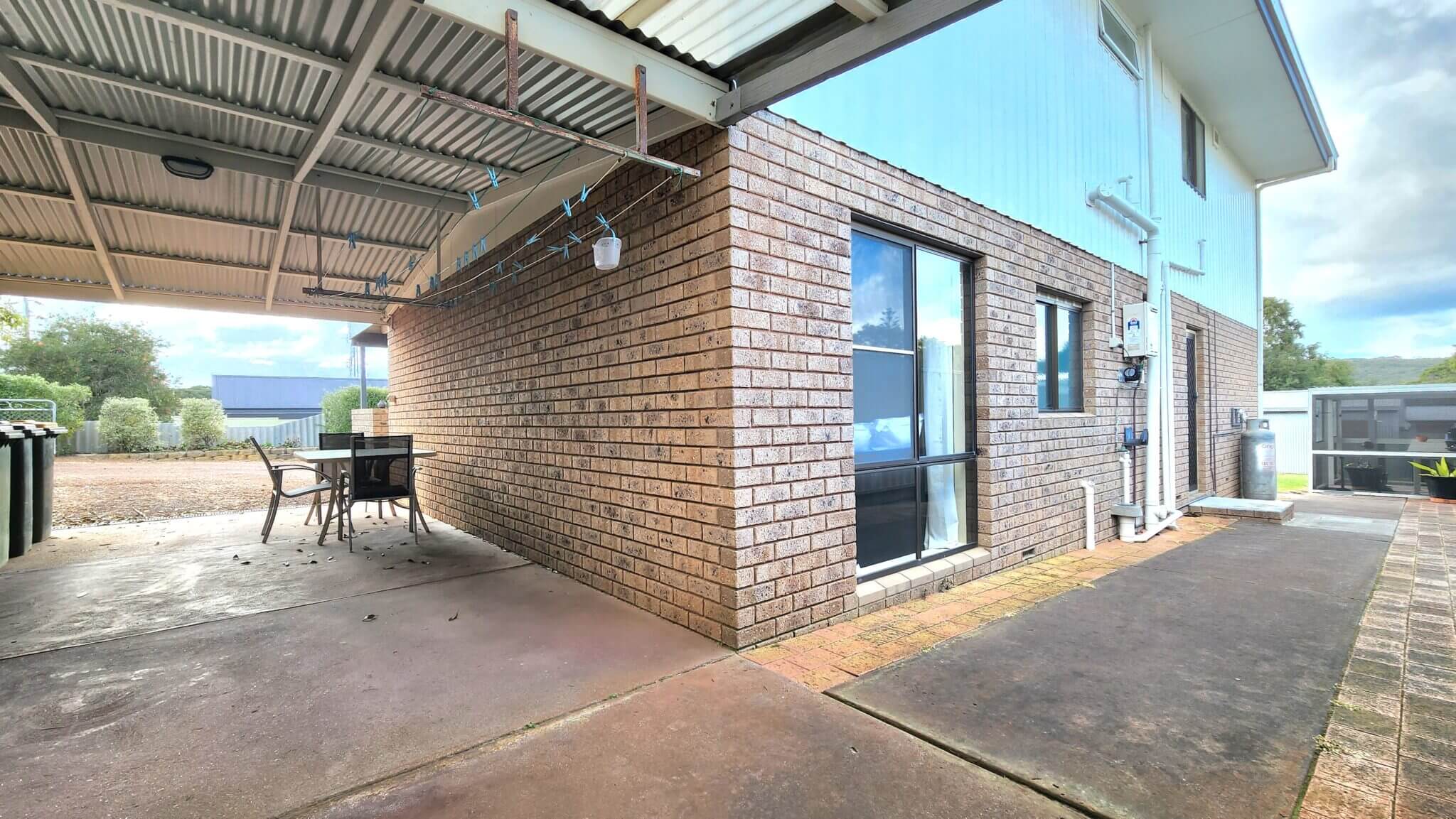 Accommodation in Bremer Bay - 3 John St - Rear of House Carport