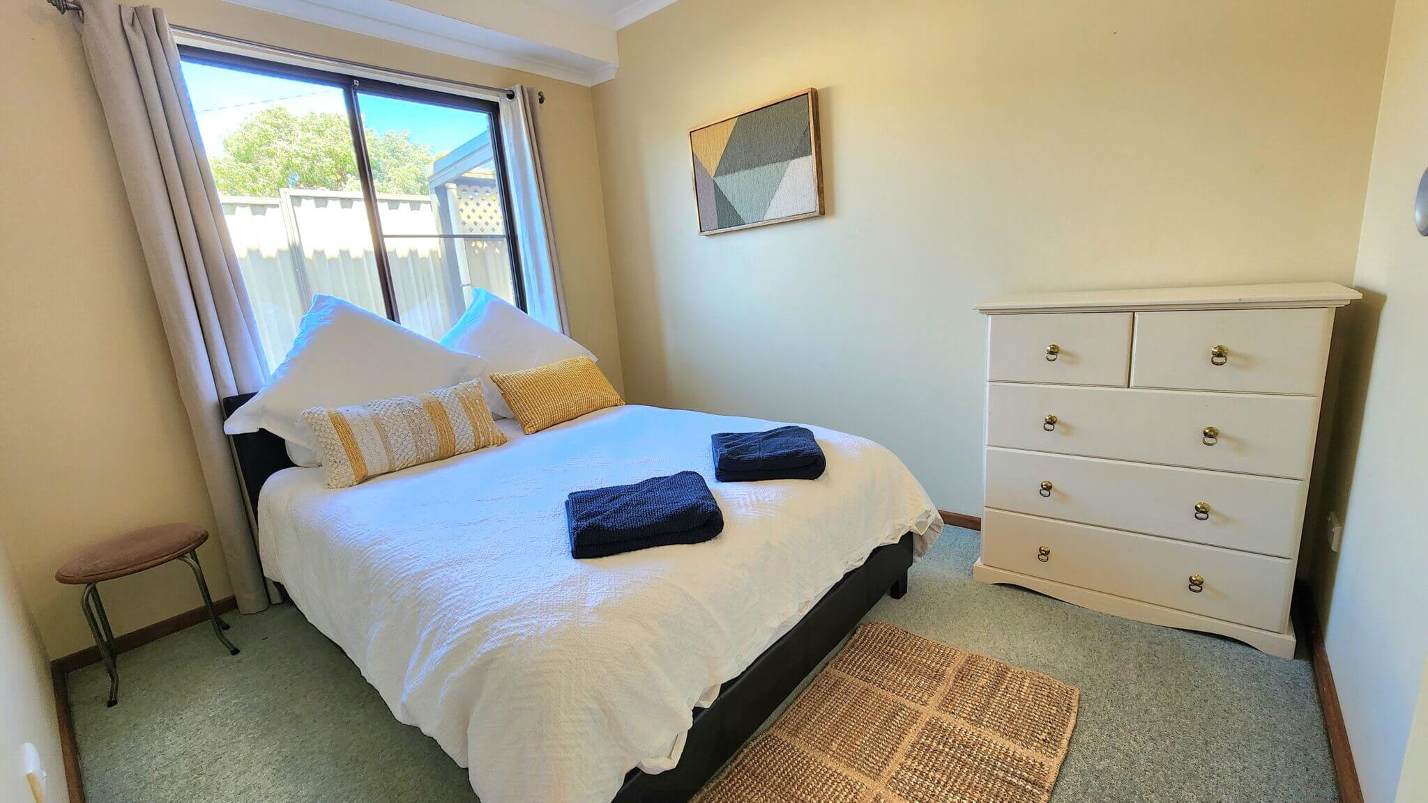 Accommodation in Bremer Bay - 3 John St - Downstairs Double Bedroom