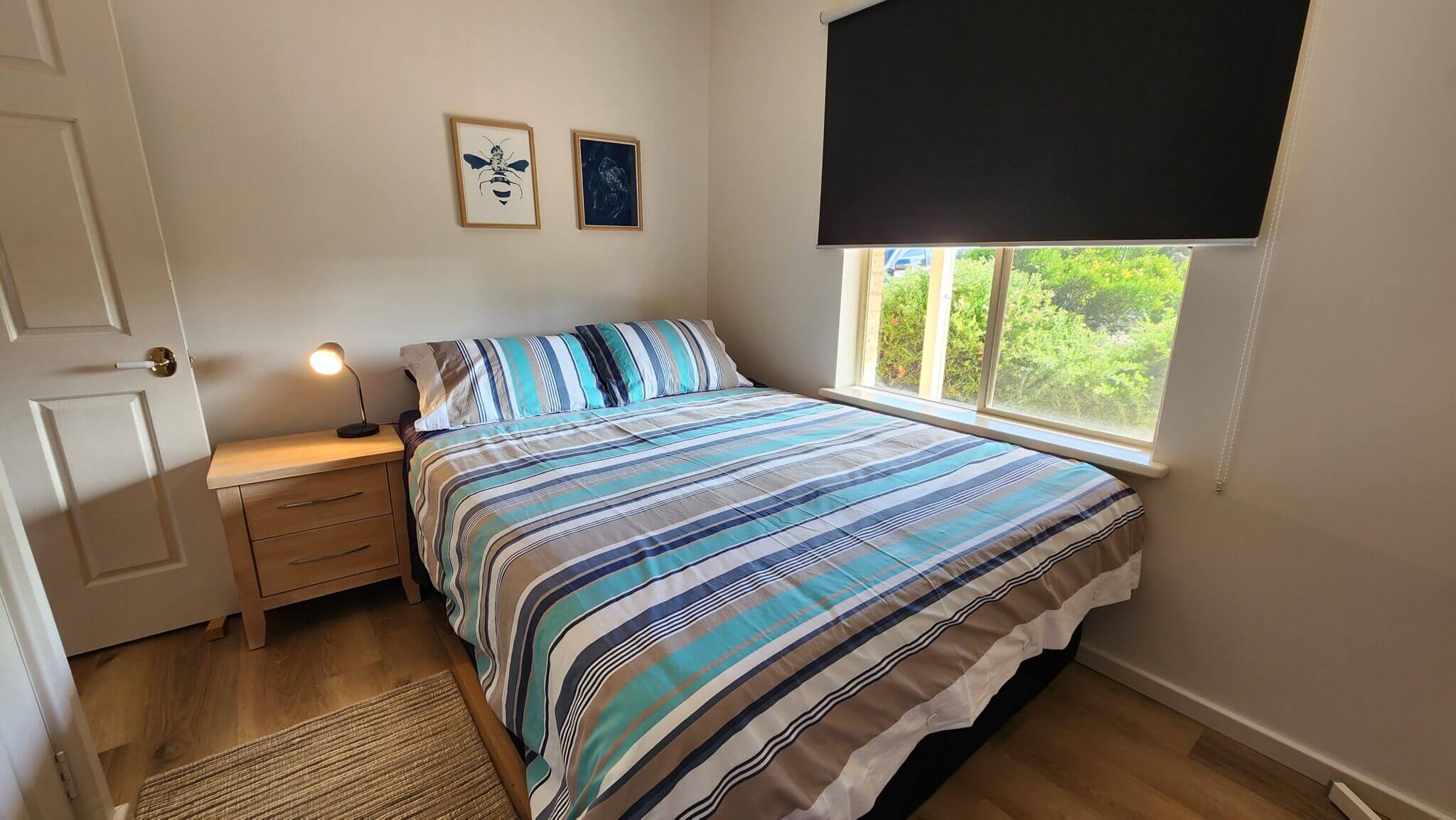 Accommodation in Bremer Bay - 3 Qualup Court - Downstairs Bedroom 2 - Queen Bed